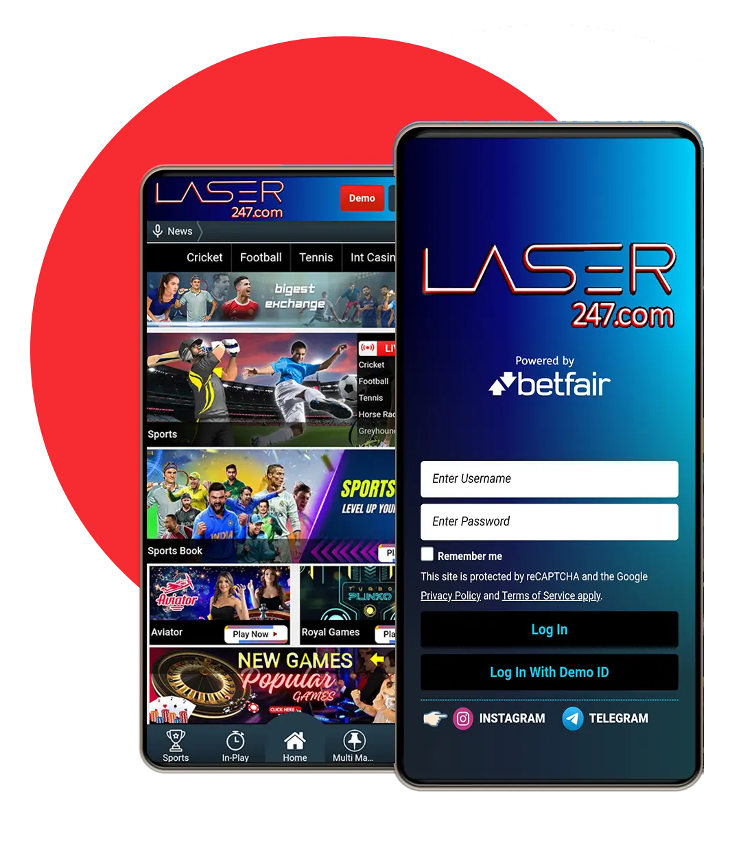 Laser247 App Preview