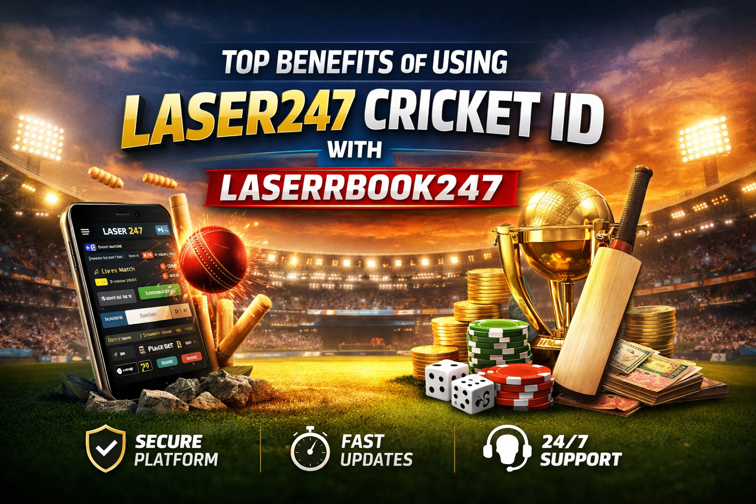 Read more about the article Top Benefits of Using Laser247 Cricket ID with Laserrbook247